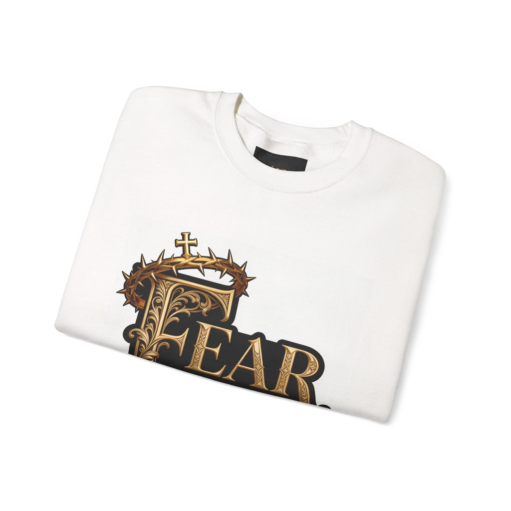 Domingo (Sunday) Apparel Crewneck Sweatshirt — "Fear God Not Man" Religious Graphic Pullover