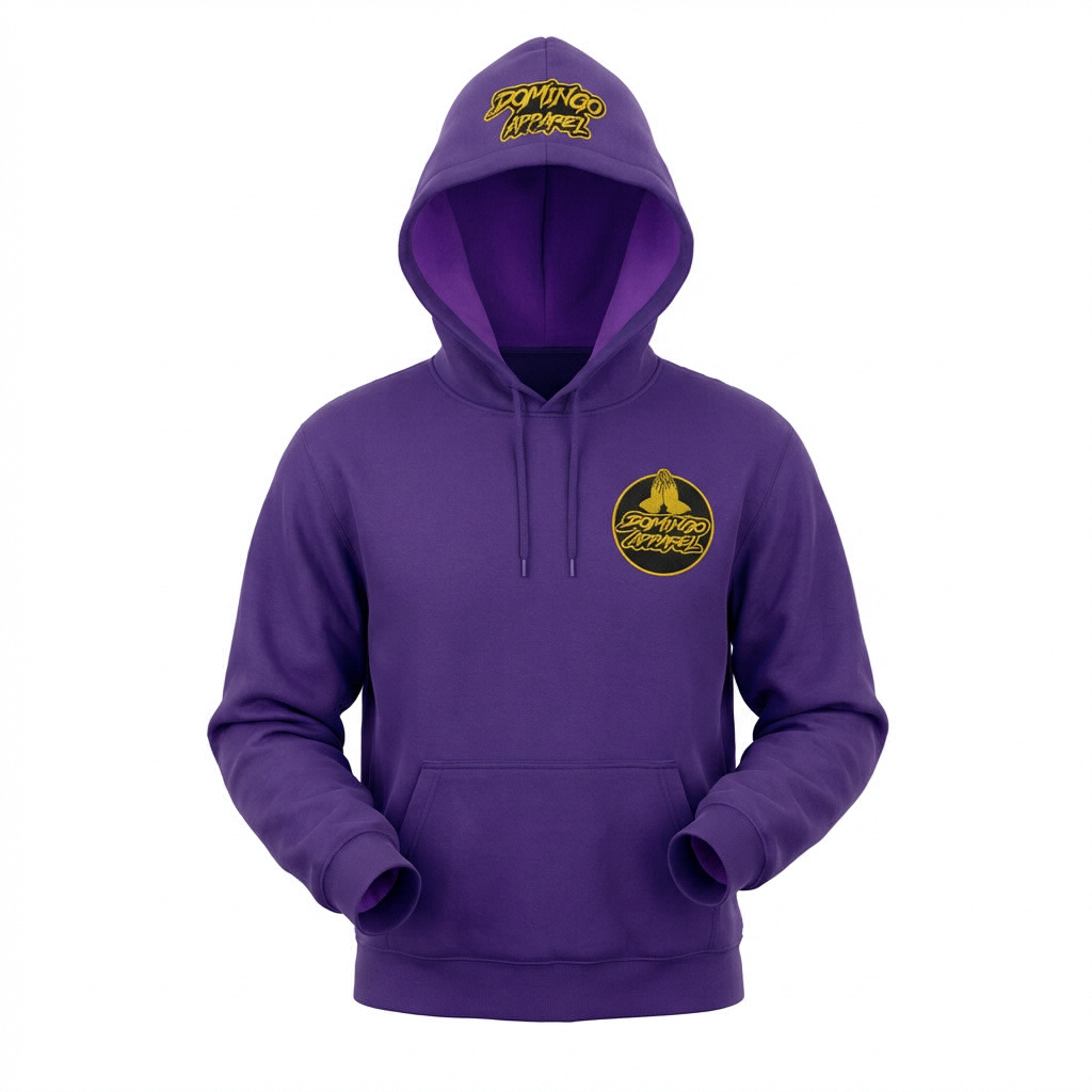 Domingo (Sunday) Apparel Purple Hoodie