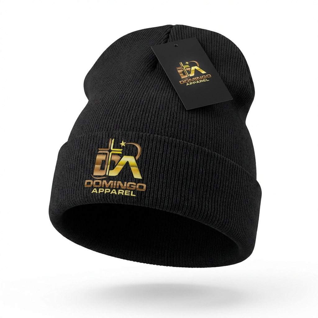 Domingo (Sunday) Apparel Black Beanie