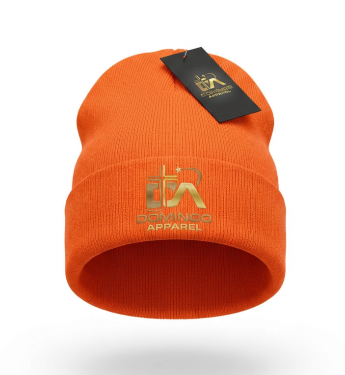 Domingo (Sunday) Apparel orange Beanie