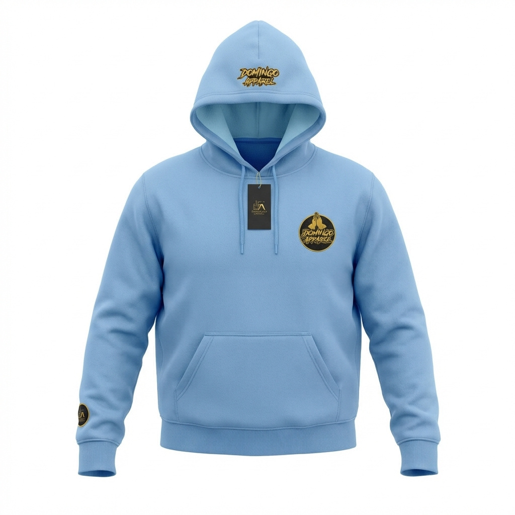 Domingo (Sunday) Apparel Light Blue Hoodie