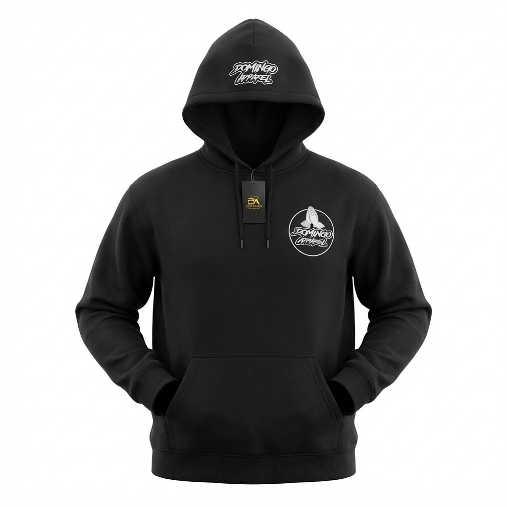 Domingo (Sunday) Apparel Black Hoodie